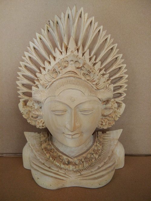 Close-up of a carved Balinese figure